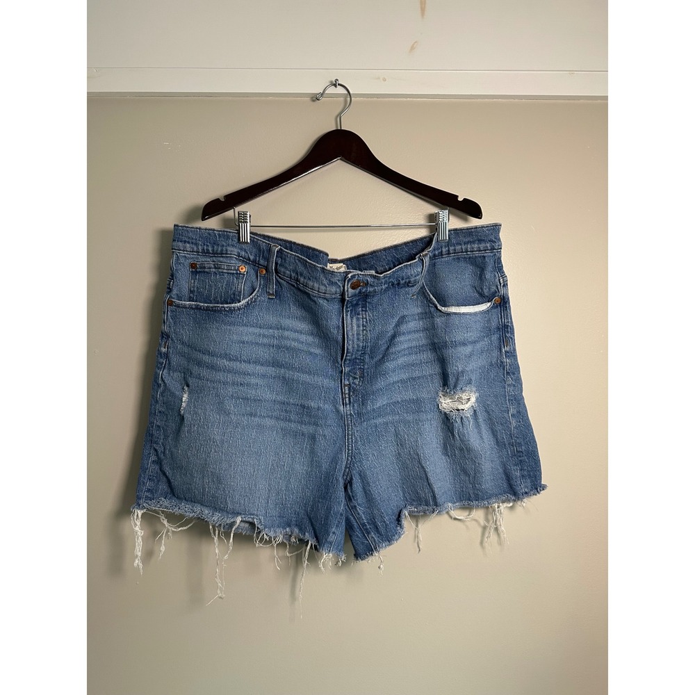 Madewell High-Rise Denim Shorts Women 37 Blue EUC Preppy Western Summer Cut Off